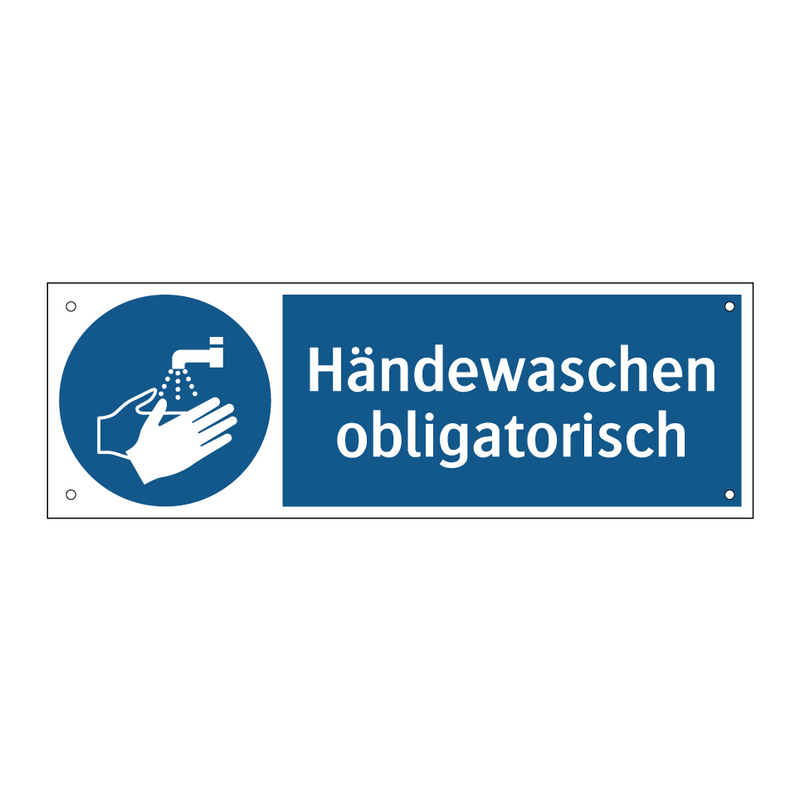 Händewaschen obligatorisch