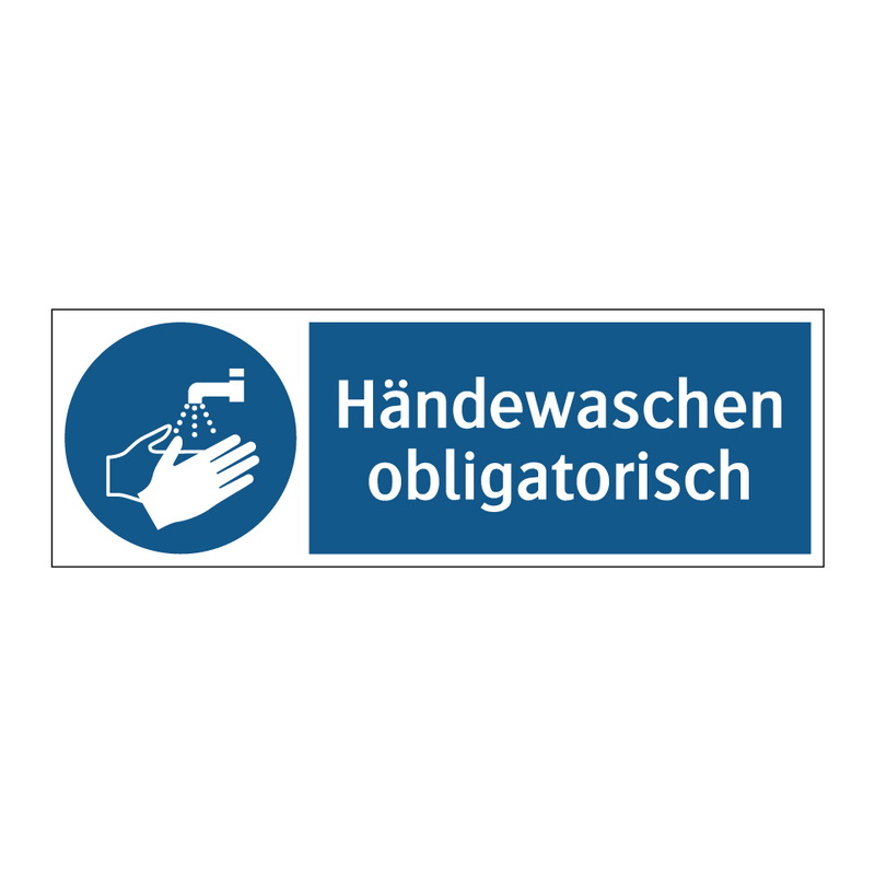 Händewaschen obligatorisch