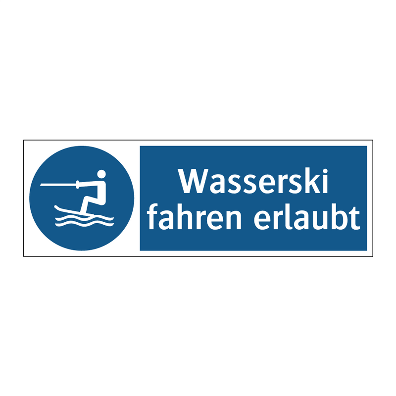 Wasserski fahren erlaubt