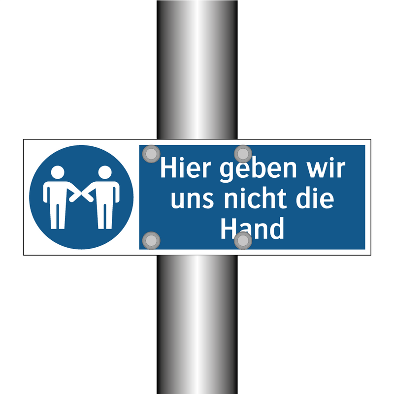 Hier geben wir uns nicht die Hand