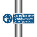 Das Tragen einer Gesichtsmaske ist erforderlich.