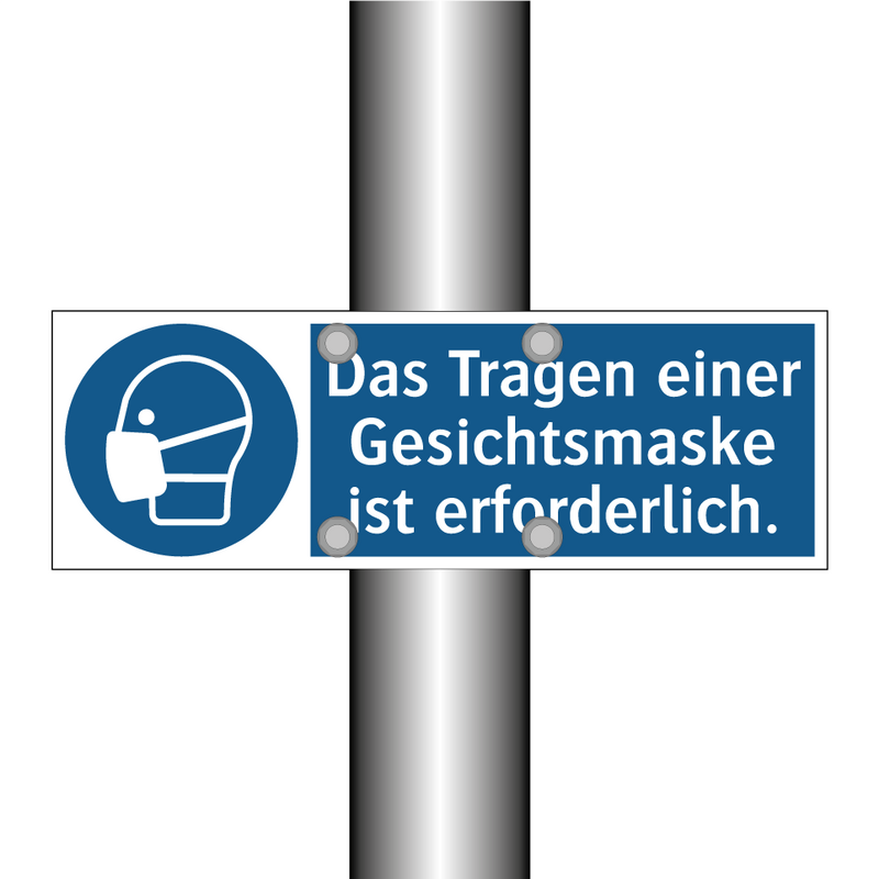 Das Tragen einer Gesichtsmaske ist erforderlich.