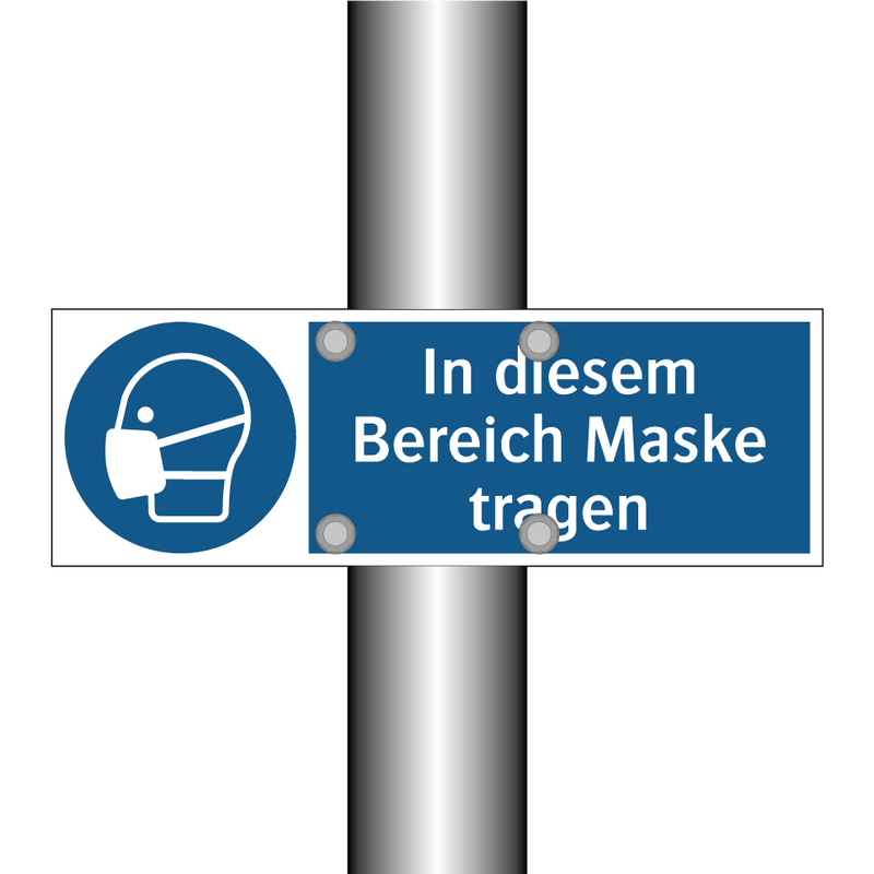 In diesem Bereich Maske tragen