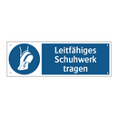 Leitfähiges Schuhwerk tragen