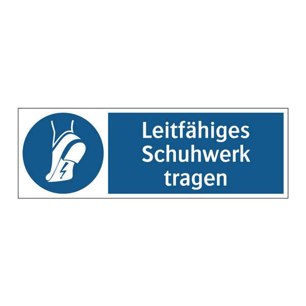 Leitfähiges Schuhwerk tragen