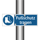 Fußschutz tragen