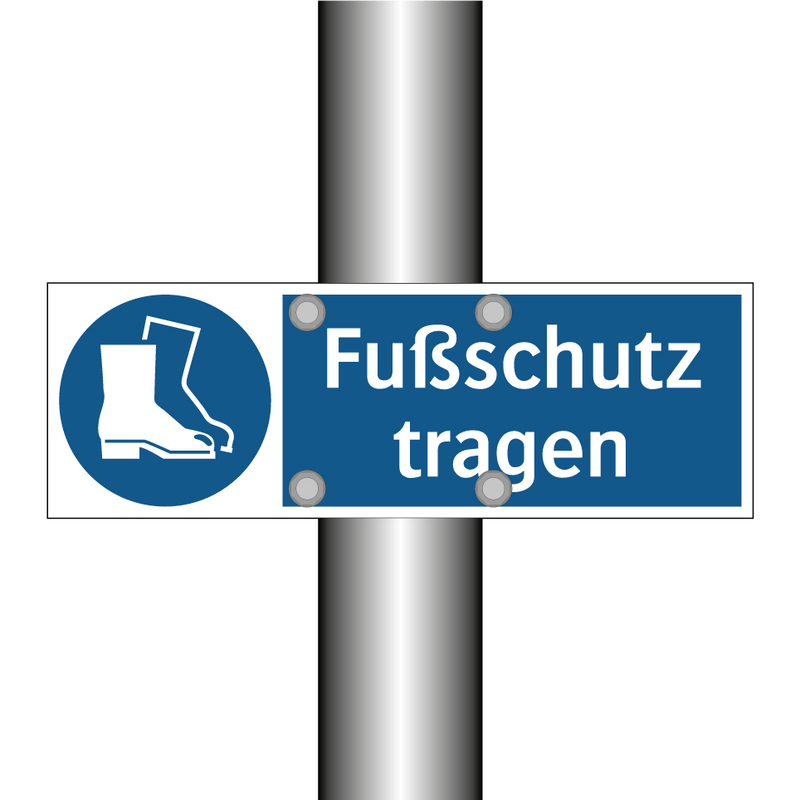 Fußschutz tragen