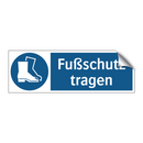 Fußschutz tragen