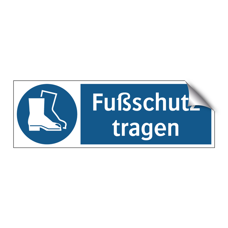 Fußschutz tragen