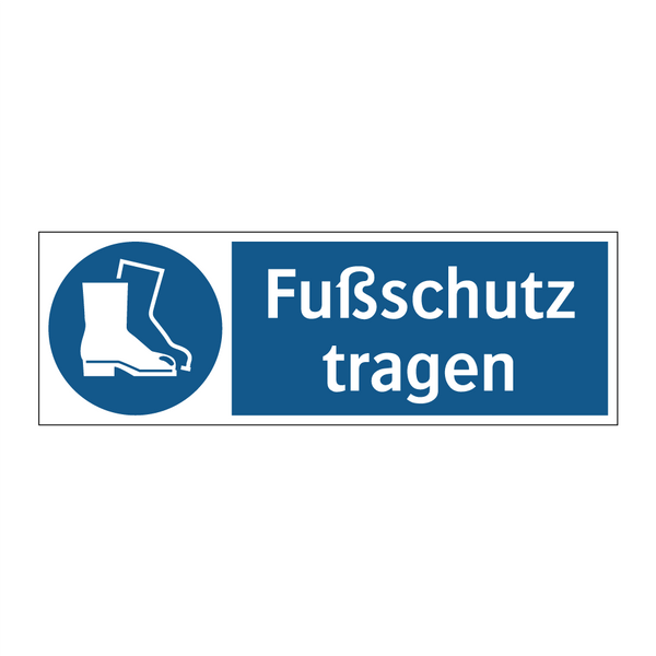 Fußschutz tragen