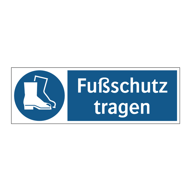 Fußschutz tragen