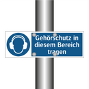 Gehörschutz in diesem Bereich tragen
