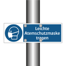 Leichte Atemschutzmaske tragen
