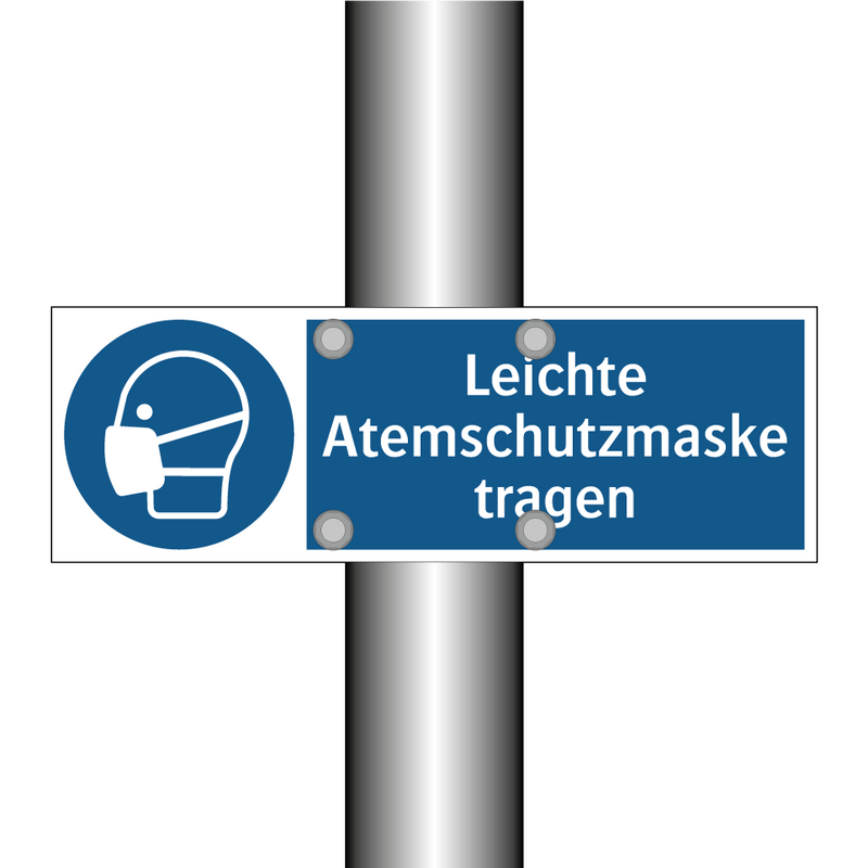 Leichte Atemschutzmaske tragen