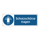 Schutzschürze tragen