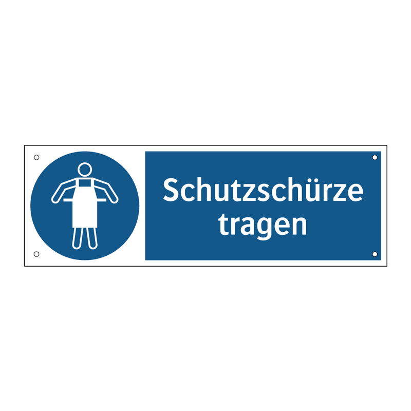 Schutzschürze tragen