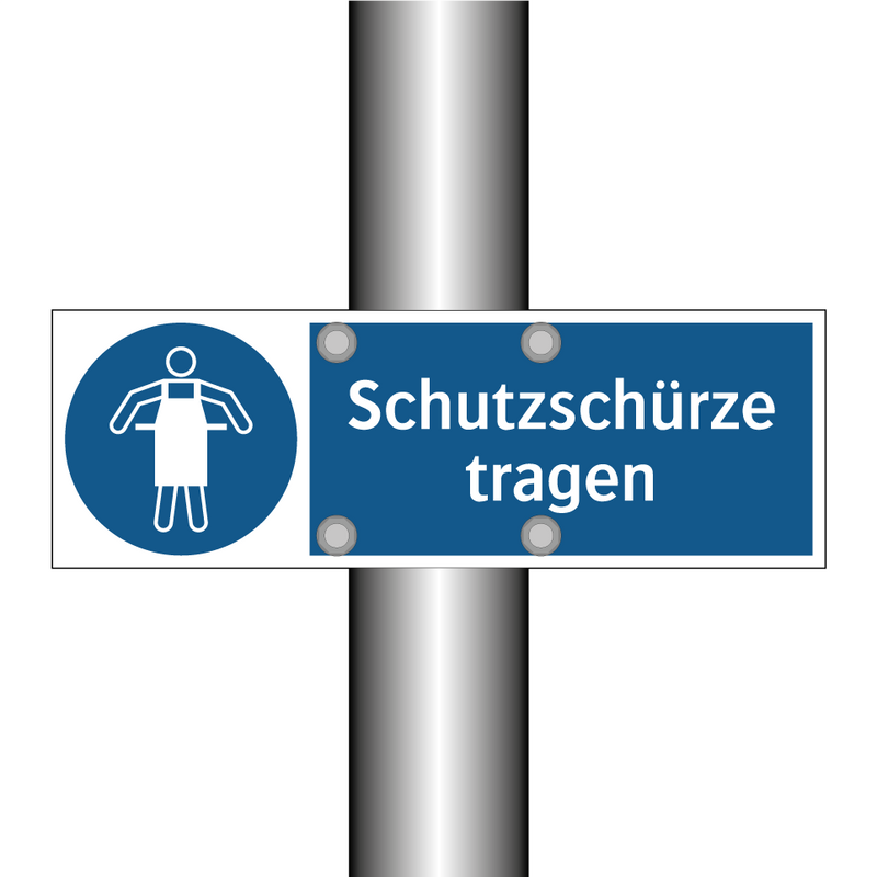 Schutzschürze tragen