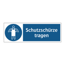 Schutzschürze tragen