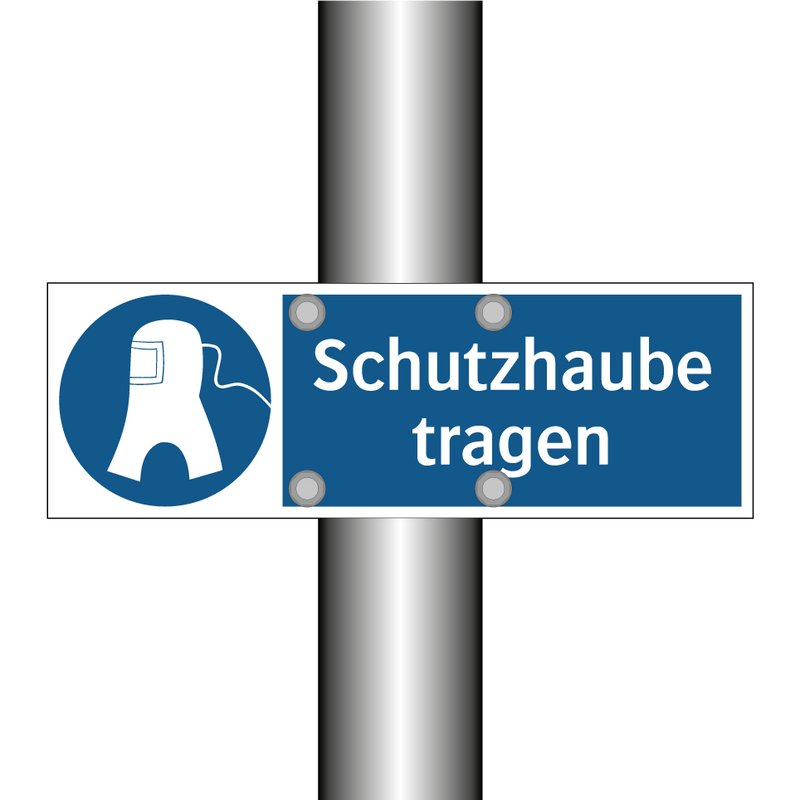 Schutzhaube tragen