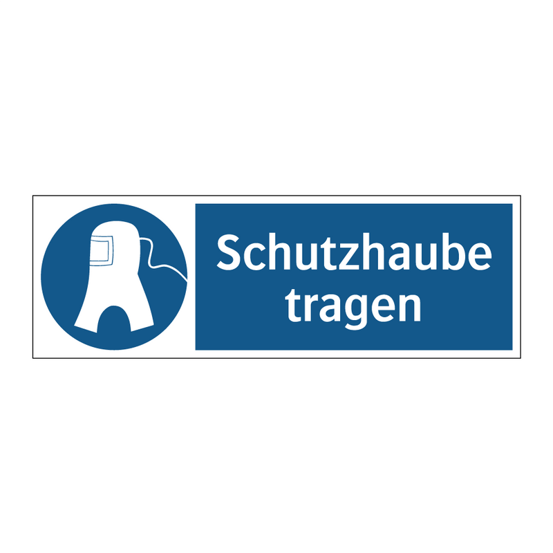 Schutzhaube tragen
