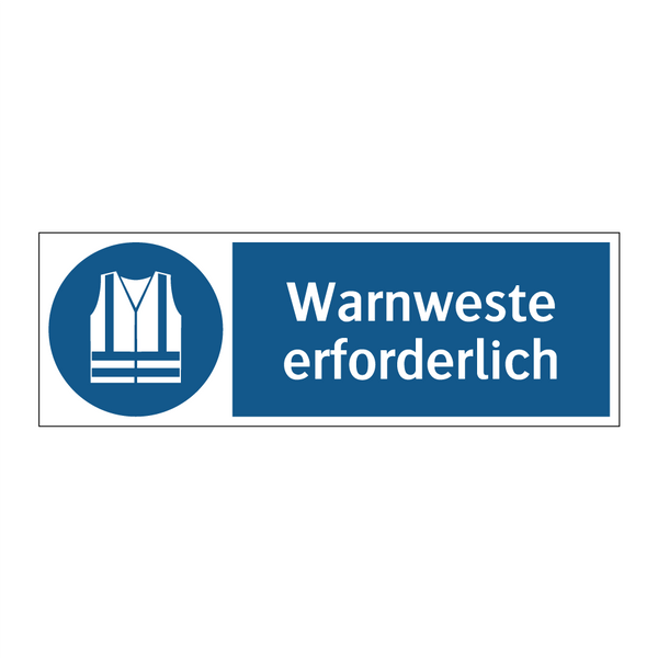 Warnweste erforderlich