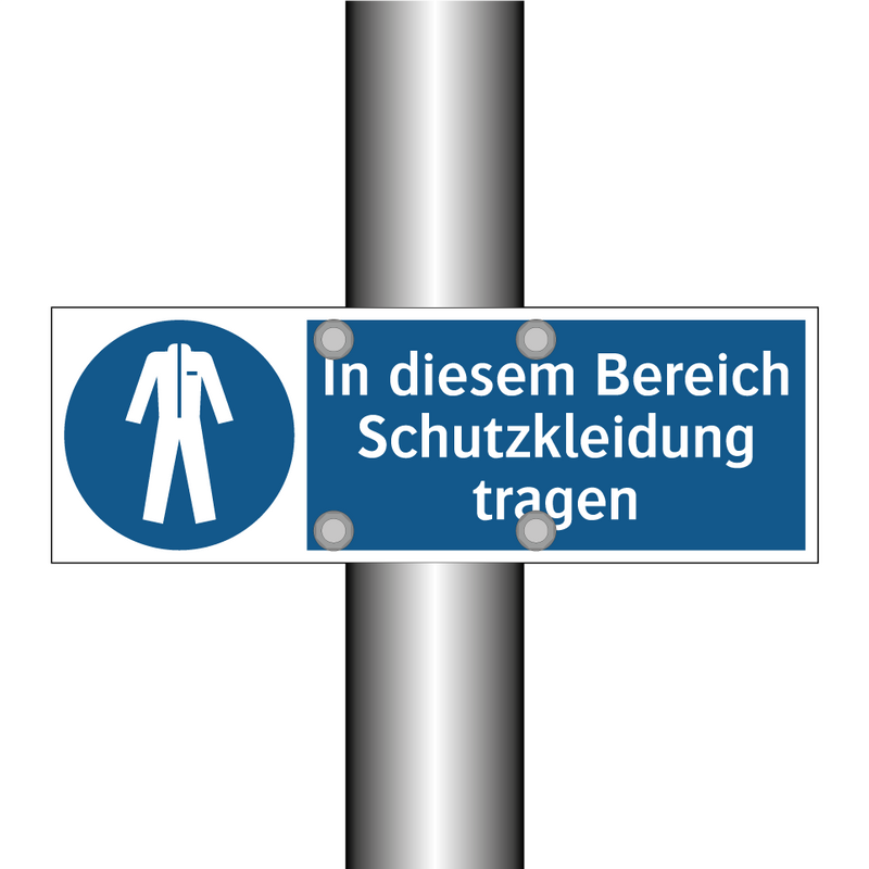 In diesem Bereich Schutzkleidung tragen