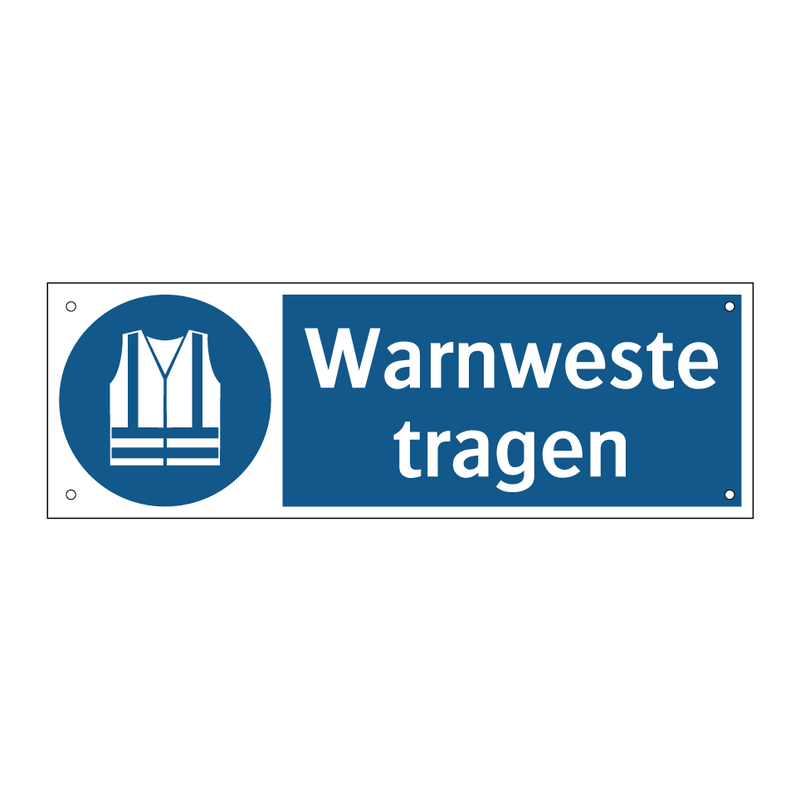 Warnweste tragen
