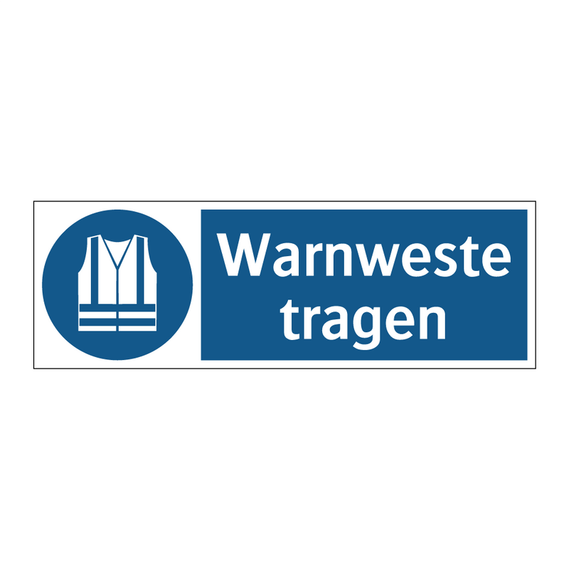 Warnweste tragen