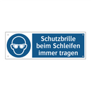 Schutzbrille beim Schleifen immer tragen