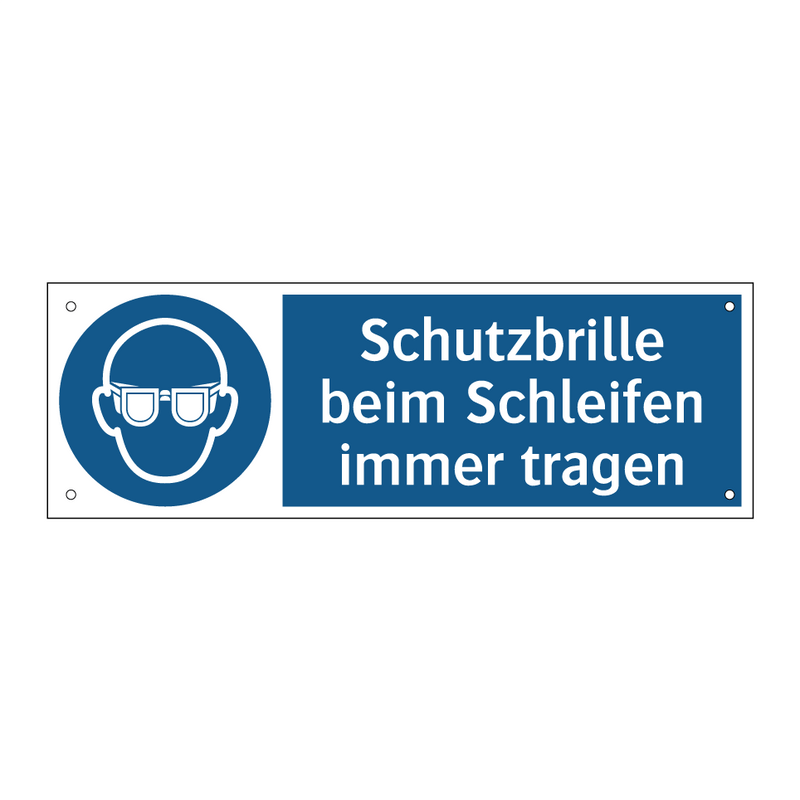 Schutzbrille beim Schleifen immer tragen