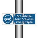 Schutzbrille beim Schleifen immer tragen