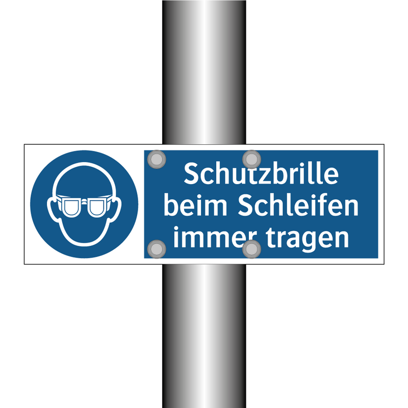 Schutzbrille beim Schleifen immer tragen