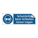 Schutzbrille beim Schleifen immer tragen