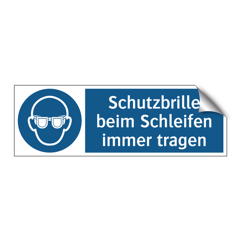 Schutzbrille beim Schleifen immer tragen