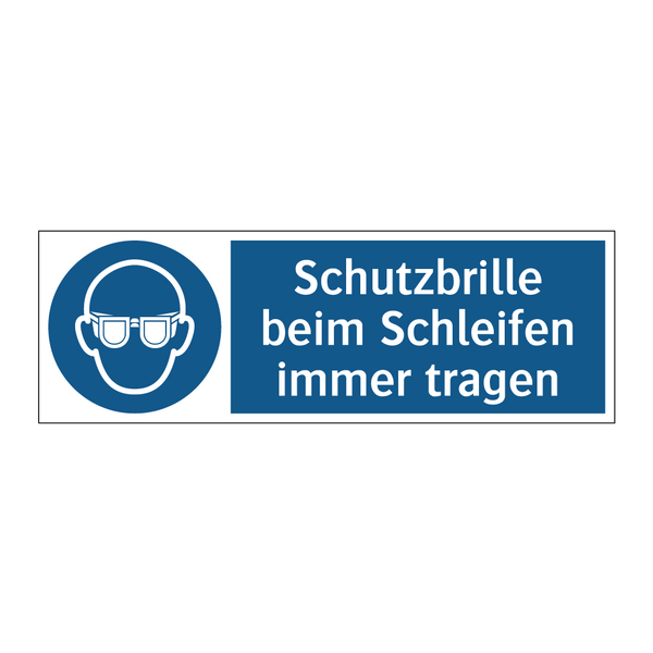 Schutzbrille beim Schleifen immer tragen