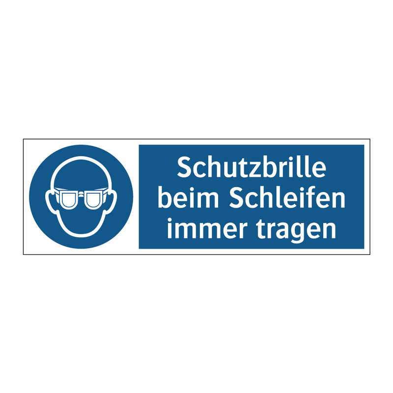 Schutzbrille beim Schleifen immer tragen