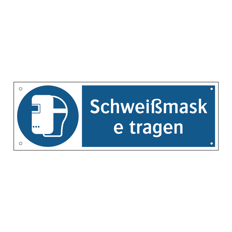 Schweißmaske tragen