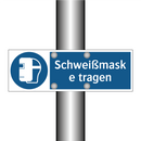 Schweißmaske tragen