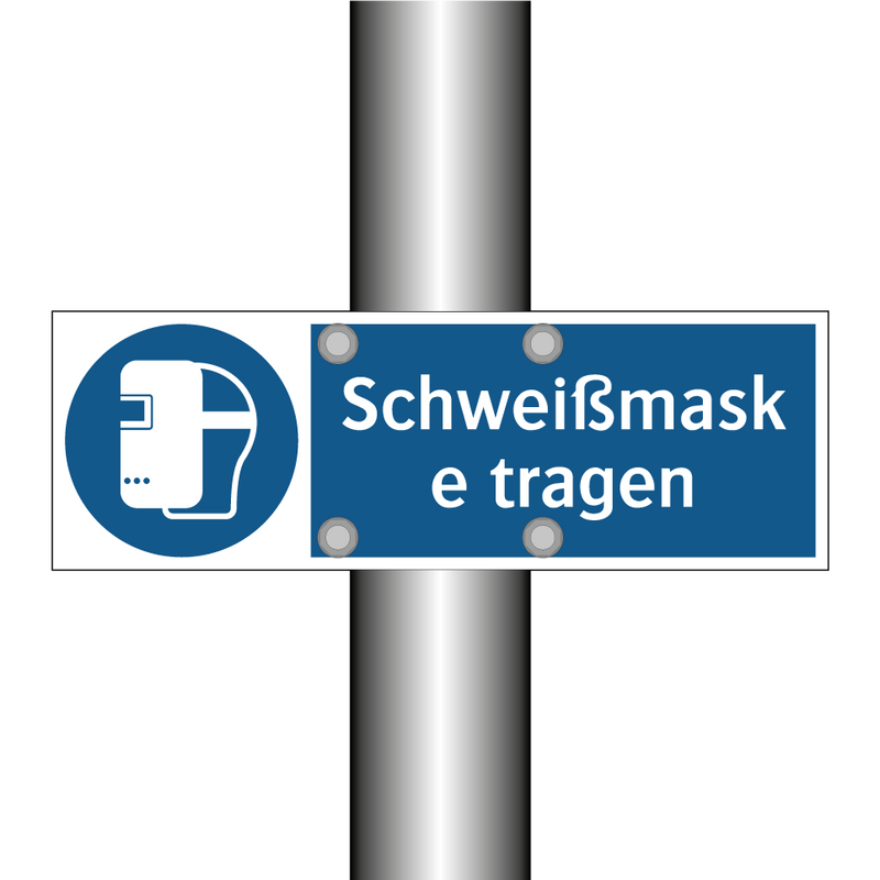 Schweißmaske tragen