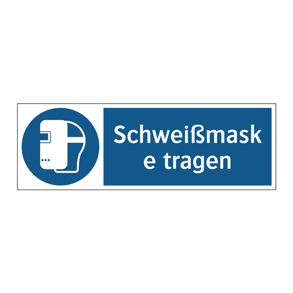 Schweißmaske tragen