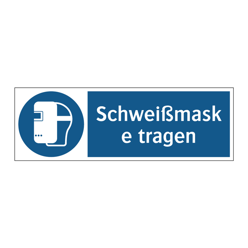 Schweißmaske tragen