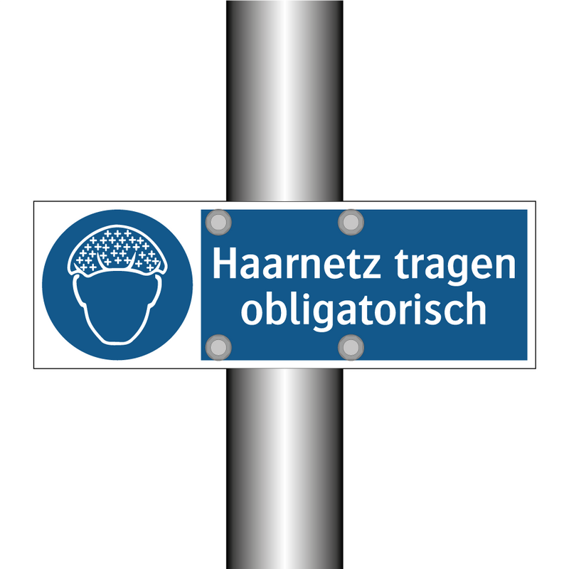Haarnetz tragen obligatorisch