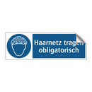 Haarnetz tragen obligatorisch