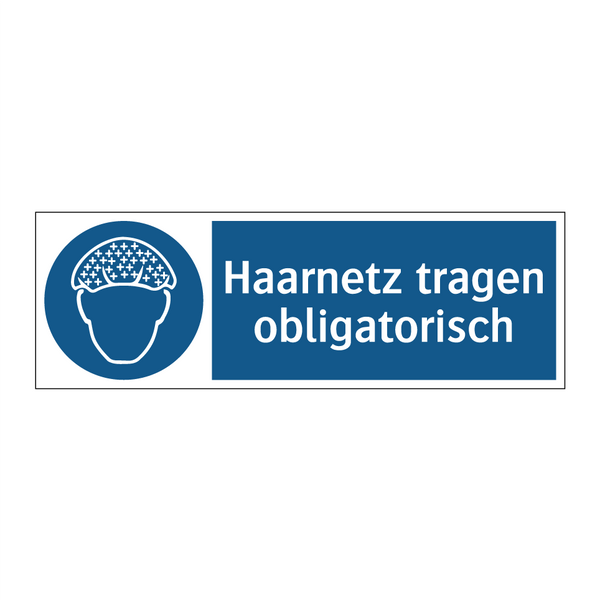 Haarnetz tragen obligatorisch