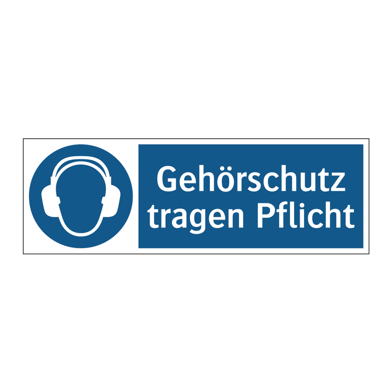 Gehörschutz tragen Pflicht