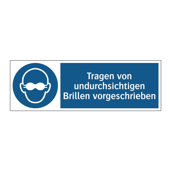 Tragen von undurchsichtigen Brillen vorgeschrieben
