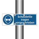 Schutzbrille tragen vorgeschrieben