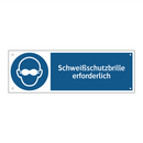 Schweißschutzbrille erforderlich