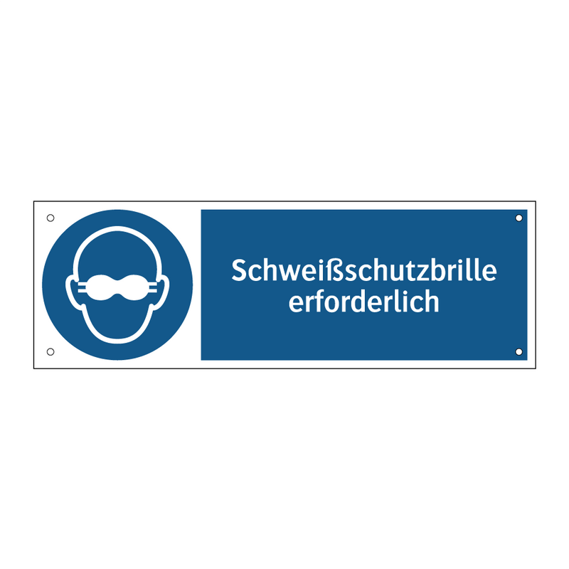 Schweißschutzbrille erforderlich