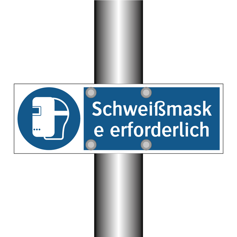 Schweißmaske erforderlich